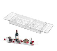 Vasca da bagno Caddy Vassoio - Vassoio da bagno per vasca da bagno, mensola da bagno regolabile | Tavolo da bagno su vasca da bagno, accessori da bagno perfetti per il relax della spa