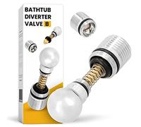 Vasca da bagno doccia valvola di deviazione rubinetto leva di controllo miscelatore ottone cromo argento scaglie di ricambio