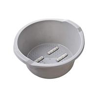 Vasca da bagno extra large per pediluvio, vasca massaggiante per pedicure, vasca idromassaggio per immergere i piedi stanchi e doloranti, grande secchio per pediluvio (colore: grigio) (grigio), caldo