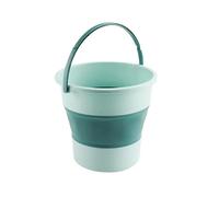 Vasca da bagno for piedi 2 pezzi con secchiello for di grande capacità, pieghevole, maniglia più ampia, vasca for pediluvio Per Piedi(Green)