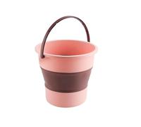 Vasca da bagno for piedi 2 pezzi con secchiello for di grande capacità, pieghevole, maniglia più ampia, vasca for pediluvio Per Piedi(Pink)