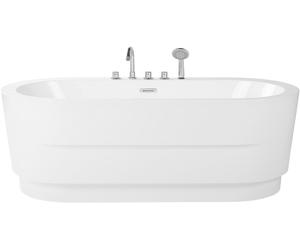 Vasca da Bagno Freestanding Acrilico Bianco Ovale con Miscelatore 170 cm Empresa