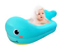 Vasca da bagno gonfiabile carina, vasca per bambini portatile con cuscino integrato | Vasca da bagno impermeabile per bagno o spiaggia, comodo sedile da bagno per e bambini