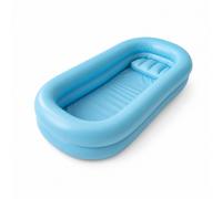 Vasca da Bagno Gonfiabile con Scarico Portatile per Dei Malati, Allettati