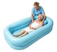 Vasca da bagno gonfiabile - di immersione spa per anziani, unità portatile per piscina relax per anziani, recipiente per terapia igienica ad immersione, modulo lavabo impermeabile rinforzato i