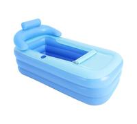Vasca da bagno gonfiabile per adulti, vasca da bagno pieghevole in plastica per la doccia, vasca da bagno pieghevole in PVC per adulti e bambini con schienale, per bagno, balcone e campeggio (senza