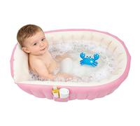 Vasca da bagno gonfiabile per bambini con pompa a pedale e set di riparazione, vasca da bagno gonfiabile per neonati e bambini piccoli, vasca da bagno in PVC ecologica per casa, viaggio, hotel