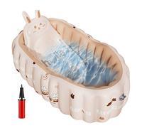 Vasca da bagno gonfiabile per bambini e bambini, gonfiabile, accessorio da bagno pieghevole per ragazzi e ragazze, nuoto, piscina, bagno, spiaggia, campeggio, viaggio