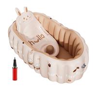 Vasca da bagno gonfiabile per bambini - Vasca da bagno gonfiabile per bambini piccoli, piscina pieghevole antiscivolo per, spiaggia, campeggio vacanze