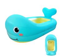 Vasca da bagno gonfiabile per bambini - Vasca da bagno gonfiabile per bambini piccoli, sedile da viaggio, cuscino spesso | Vasca da bagno portatile Per, Balena antiscivolo, carina, impermeabile