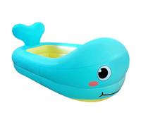 Vasca da bagno gonfiabile per bambini - Vasca per bambini portatile Cute Whale | Piscina per bambini in PVC | Lavandino per doccia a tenuta stagna Minii Air Pool, sedile da viaggio antiscivolo, cuscin