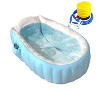 Vasca Da Bagno Gonfiabile Per Bambini - Vasca Portatile Gonfiabile per Bambini con Pompa a Piede - Vaschetta Doccia Cura Antiscivolo Portatile Per Dai 2 Anni