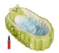 Vasca da bagno gonfiabile per bambini - vasche da viaggio pieghevoli, vasca da bagno portatile | set doccia in PVC con pompa, piscina sicura antiscivolo per bambini e ragazze a casa, in campeggio