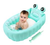 Vasca da bagno gonfiabile per bambini,Vaschetta da bagno portatile per con pompa ad aria - piscina gonfiabile pieghevole per vasca da bagno neonatale portatile per bambini di età compresa Huasean