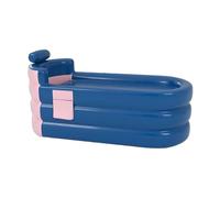 Vasca da bagno gonfiabile, Vasca da bagno gonfiabile per adulti - Vasca idromassaggio pieghevole per bagno familiare, Vasca da bagno a immersione fredda, cialda di ghiaccio portatile, con poggiatesta