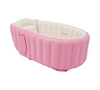 Vasca da bagno gonfiabile, Vasca da bagno, Vasca pieghevole, Pompa inclusa | PVC ecologico, colonne d'aria, tenuta antiscivolo, 0-3 anni, casa viaggio, 98 x 64 cm, 1,1 kg