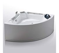 VASCA DA BAGNO IDROMASSAGGIO CON 6 GETTI ACQUA 135 x 135 cm Daisy SPA 1 PERSONA