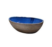 Vasca da bagno in ceramica, 51 x 38 x 15 cm sopra il lavandino del vaso della porcellana del contatore con rubinetto e scarico Set Vanity Sink