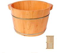Vasca da bagno in legno per pediluvio, regalo per la casa, bacino per piedi, massaggi, spa, sauna, ammollo, pediluvio, secchio in legno per pediluvio, spa per la casa, per il lavaggio della casa, con