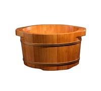 Vasca da bagno in legno per pediluvio, vasca da bagno per pedicure, vasca per piedi per ammollo dei piedi, bacino per piedi per adulti, super facile da usare, speranza di perseguire la felicità