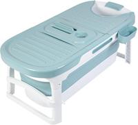 Vasca da bagno per adulti, vasca pieghevole per bambini, vasca da bagno pieghevole per acqua calda, vasca idromassaggio fredda, serbatoio per sauna, coperchio per sauna e portasapone, vasca da bagno