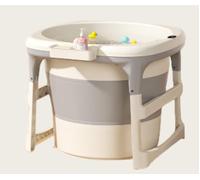 Vasca da bagno per bambini con sedile, vasca da bagno pieghevole per bambini, sollevata, pieghevole, sensibile al tatto, vasca da doccia portatile, adulti e bambini