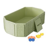 Vasca da bagno per bambini pieghevole, vasca da bagno pieghevole, PVC con sfuggita e piedi di supporto, da portatile con giocattoli per bambini 0-8 anni