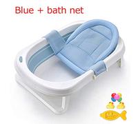 Vasca da bagno per bambini Vasca da bagno per bambini Pieghevole Neonato Può Sedere A Casa Bugia Mobili per bambini A Botte Grande (blu1)