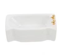 Vasca da bagno per casa delle bambole 1:12, mini vasca da bagno in ceramica per delle bambole, oggetti da collezione e decorazioni creative, bianco
