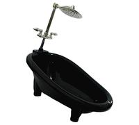 Vasca da bagno per case delle bambole in miniatura per giochi finzione e decorazioni per la casa con accessorio per soffione doccia Decorazione mobili per case delle bambole