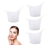 Vasca da bagno per gli occhi, 4 pezzi, 8 ml, in silicone, per la pulizia degli occhi, accessori per la cura degli occhi