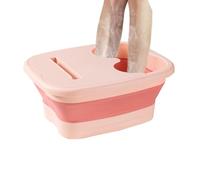 Vasca da bagno per i piedi, vasca da bagno con rulli massaggianti, bacino per spa per ammollo antistress, secchio portatile per massaggio ai piedi, pieghevole