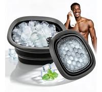 Vasca da bagno per il viso, pieghevole, con vassoio per il ghiaccio integrato per una vestibilità perfetta, strumento per la cura della pelle del viso per terapia del freddo, riduce il gonfiore