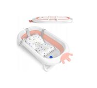 Vasca da bagno per neonati con cuscino RK-280, colore bianco e rosa