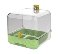 Vasca Da Bagno Per Parrocchetti,Alimentatore Estraibile per Uccelli Domestici | Due In Vasca Trasparente Alimentatore Pulizia Rapida,2 In 1 Per Animali Domestici Da Interno Cortile Giardino Terrazza
