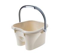 Vasca da bagno per pediluvio, vasca idromassaggio grande in plastica spessa, per pedicure, disintossicante, barile per casa, salone, grigio (grigio) (beige) caldo come sempre