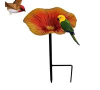 Vasca da bagno per uccelli da giardino con picchetto, stazione per bere farfalle, per cortile, patio, portico, cortile, prato, aiuole, birdwatcher, amanti della natura