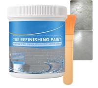 Vasca da Bagno & Piastrelle Rifinitura Vernice Kit, Vasca da Bagno a Base D'acqua Piastrelle Vernice per Bagno, Cucina, Lavello Controsoffitti, Asciugatura Rapida Inodore Impermeabile (gray,500G)
