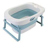 Vasca da bagno pieghevole Bebe Vasca da bagno per bambini, Smart Temperature Non-slip Vasca da bagno pieghevole per bambini da 0 a 6 anni, drenaggio rapido, 85 x 55 x 44 cm
