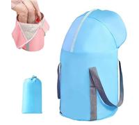 Vasca da bagno pieghevole for piedi, vasca da bagno for gambe complete, secchiello for il ghiaccio pieghevole portatile, for recupero all'aperto, terapia a tuffo freddo, spa da viaggio(Blue)