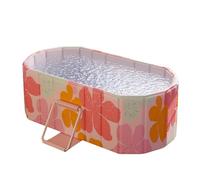Vasca da bagno pieghevole, grande secchio, vasca da bagno isolata, contenitore durevole per caldo o ghiaccio, comodo accessorio da bagno familiare per atleti all'aperto, rilassamento, terapia, spa