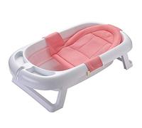 Vasca Da Bagno Pieghevole JinZhiHui Rosa Per Neonato, Bambino E Toddler Con Rete Da Bagno E Sostegno Per Le Gambe
