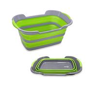 Vasca da bagno pieghevole multiuso per animali domestici, con tappo di scarico, per bagno, doccia, salvaspazio, per interni ed esterni, multiuso, pieghevole, per cuccioli, cani di piccola taglia e