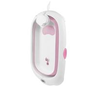 Vasca da bagno pieghevole per bambini da 0 a 36 mesi, ergonomica e poco ingombrante, per bambini - ideale per la doccia - (stile 4) 97 x 52 x 24 cm - rosa