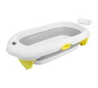 Vasca da bagno pieghevole per bambini da 0 a 36 mesi, ergonomica e poco ingombrante, vasca da bagno per bambini, ideale per la doccia, 97 x 52 x 24 cm, colore: grigio