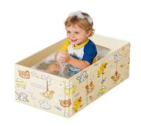 Vasca da Bagno Pieghevole per Bambini - Design con Tappo di Scarico - Compatta e Facile da Riporre | per Uso in Interni, Esterni, Balcone, Bagno, Camper e Viaggi