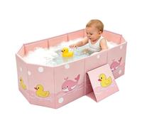Vasca da bagno pieghevole per bambini | Papera antiribaltamento | Vasca Portatile | Per Ragazze, Casa, Asilo, Viaggi, Hotel, Bagno, Routine Quotidiana, Vacanze, Campeggio, Appartamento, WC