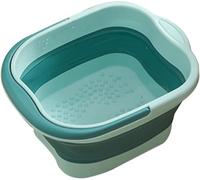 Vasca da bagno pieghevole per pediluvio pieghevole, per pediluvio pieghevole, per alleviare lo stress, secchio pieghevole, grande vasca da bagno pieghevole - Deep Soak per alleviare lo stress (blu)