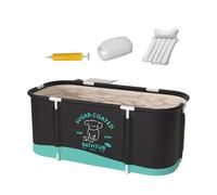 Vasca da bagno pieghevole, vasca da bagno calda e fredda, vasca da bagno per il ghiaccio all'aperto per atleti a più strati, portatile, per palestre domestiche, 114 x 60 x 50 cm