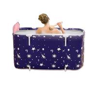 Vasca da bagno pieghevole, vasca portatile, secchio da bagno per bambini adulti, design pieghevole per risparmio spaziale, facile utilizzo di viaggio di stoccaggio, da 120x55x50 cm, campeggio per bagn